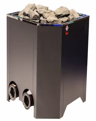 Газовая печь Kusatek AGON 10кВт с облицовкой