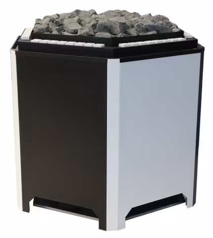 Газовая печь Kusatek HELIOS 50/60кВт с облицовкой