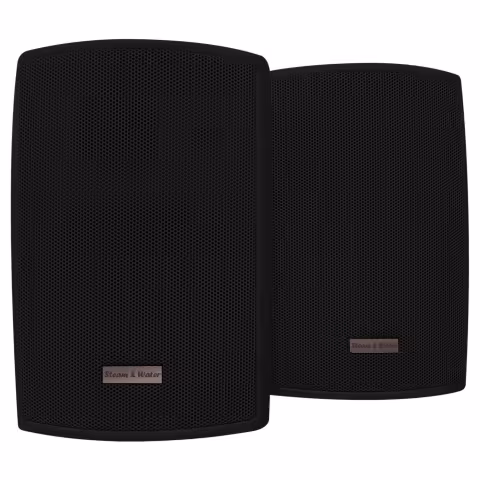 Влагостойкий динамик SteamWater WO-4100 Black (Навесной черный, 83 Db, 100w)