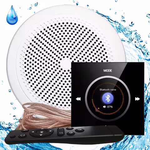 Комплект влагостойкой акустики для бани, сауны и хамама Steam&Water SW NOISE Black 1