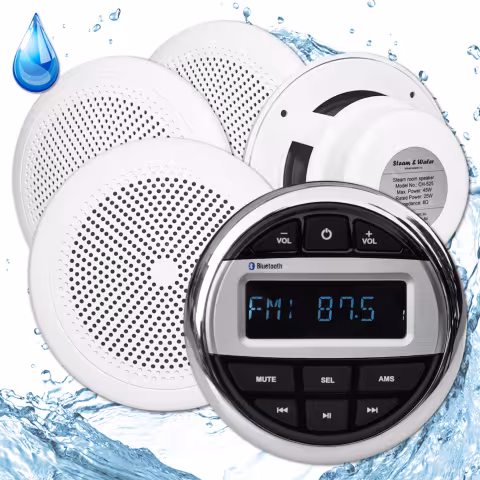 Комплект влагостойкой акустики для бани, сауны и хамама AQUA Music СН525 4