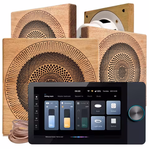 Комплект влагостойкой акустики Steam&Water SMART HOME MUSIC 2.0 - SAUNA Square 4 динамика
