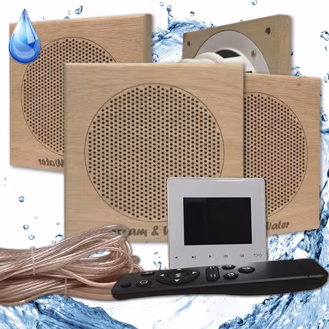 Комплект влагостойкой акустики Steam&Water Sauna Standart SW 4 White (квадратная решетка)