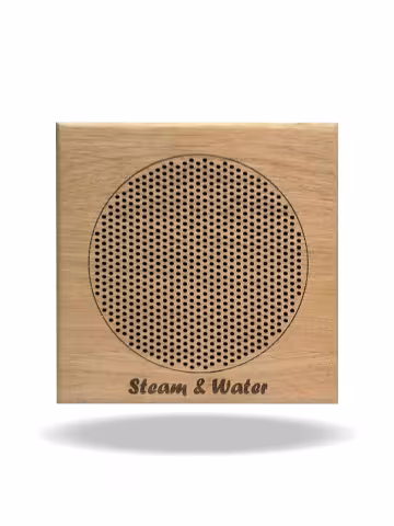 Влагостойкий динамик с декоративной дубовой сеткой Steam&Water 525 Wood SQUARE, для бани и сауны