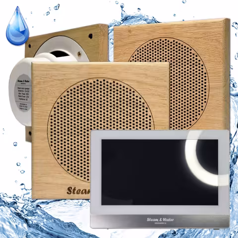 Комплект домашней акустической системы с караоке-усилителем Steam&Water SOUND SAUNA S3