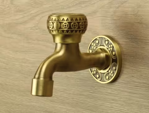 Бронзовый кран Керамия SM-16 для бани и хамама