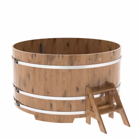 Купель круглая BentWood дуб натуральный рустик 1800х1000 мм