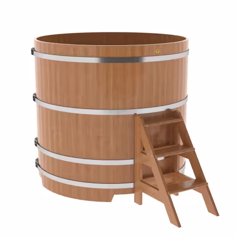 Купель круглая BentWood дуб натуральный 1500х1400 мм