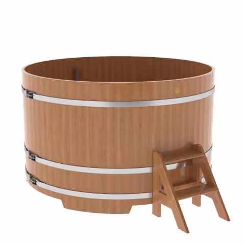 Купель круглая BentWood дуб натуральный 1800х1100 мм
