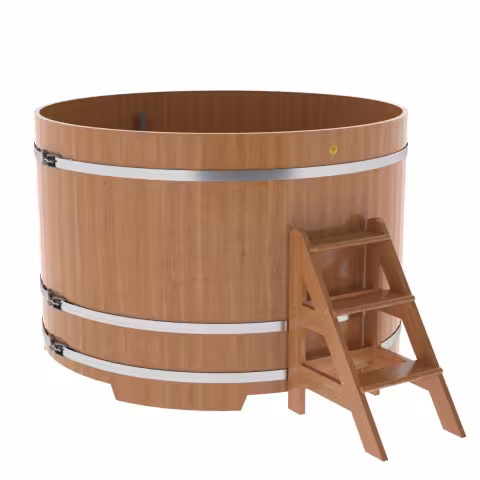 Купель круглая BentWood дуб натуральный 1800х1200 мм