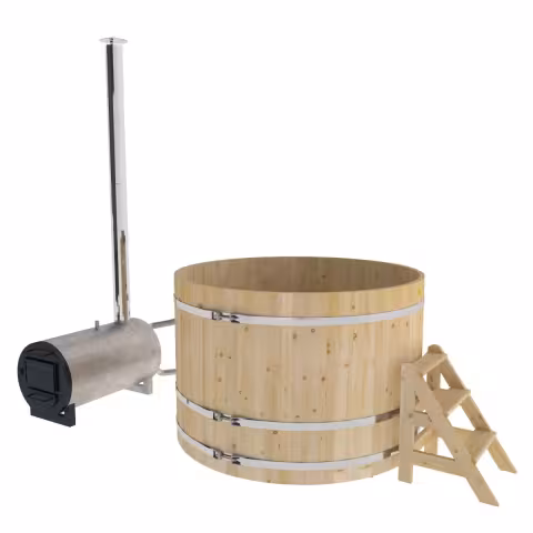 Фурако BentWood из кедра стандарт с наружной печкой 1800х1200 мм