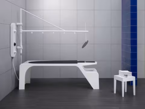 Горизонтальный душ Виши с кушеткой Unbescheiden Vichy Classic 5.58-4D