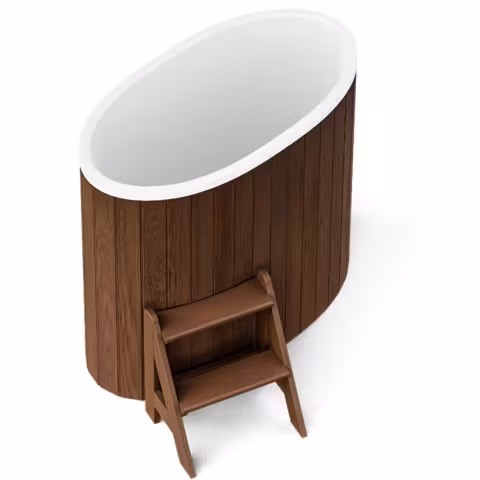 Овальная купель POLARSPA STANDART 68 термососна темная