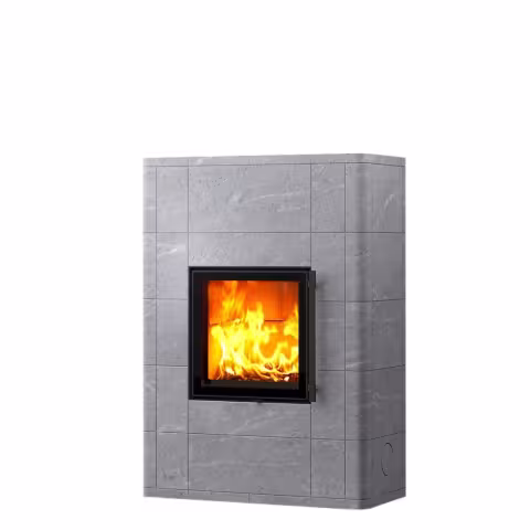 Дровяной камин SALVO CLASSIC 15 Туликиви Classic, 1545мм, нижние подключение, односторонняя дверца
