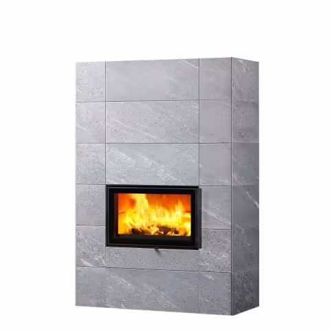 Дровяной камин SARAMO CLASSIC 18 Туликиви Classic, 1800мм, нижние подключение, односторонняя дверца