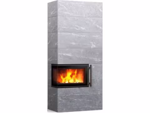 Дровяной камин PETRO 21 Туликиви Classic, 2100мм, нижнее подключение