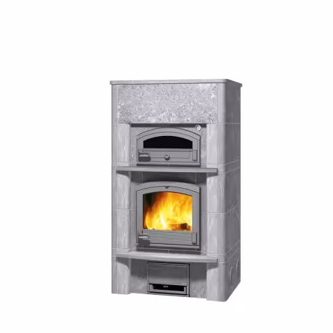 Дровяная печь с духовкой TLU 2000 Tulikivi Туликиви Classic, TLU 2000/91, 1650мм, нижнее подключение