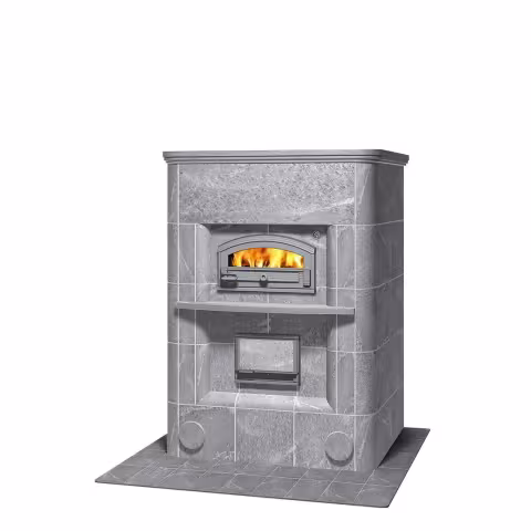 Дровяная печь с духовкой LU 2800 Tulikivi Туликиви Classic, LU 2800/13, 1580мм, нижнее подключение
