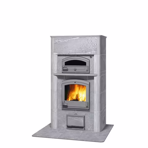 Дровяная печь с духовкой TLU 1600/91 Туликиви Classic, 1650мм, нижнее подключение