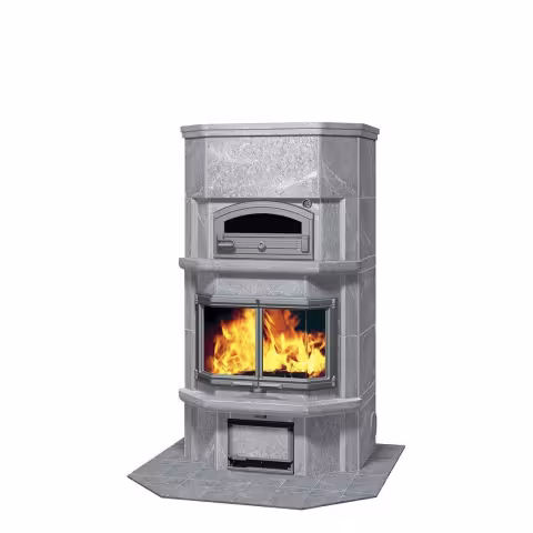 Дровяная печь с духовкой TLU 2137/13 Туликиви Classic, 1680мм, нижнее подключение