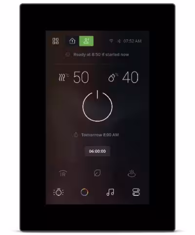 Пульт управления EOS U-Command D10 (для сухой (финской) сауны) 10 кВт 949217 черный