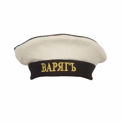 Шапка бескозырка "ВАРЯГ" для бани и сауны (арт.30997)