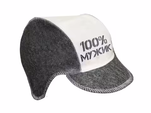 Бейсболка "100% мужик" для бани