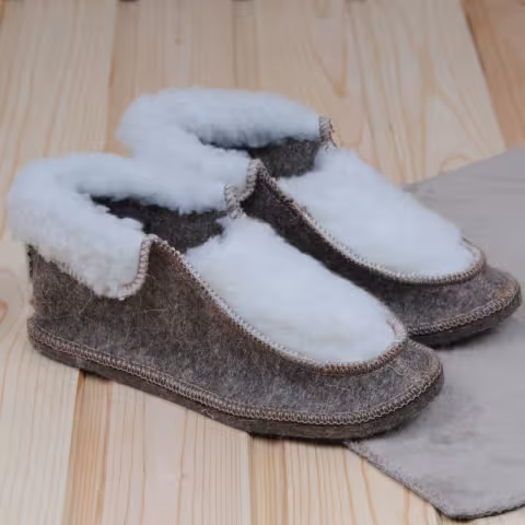Мокасины с мехом женские