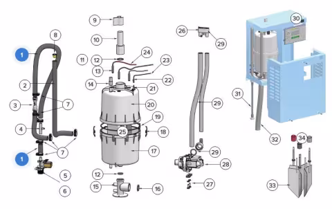 Запчасти для HygroMatik CompactLine C58 (16) E-3220005 Уплотнительное кольцо круглого сечения для соединений: опора – насос, насос – переходник