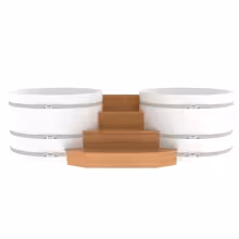 Подиум на 2 купели BENTWOOD D 1,5