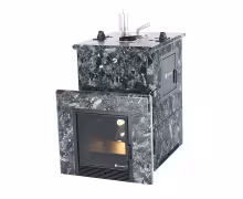 Дровяная печь EASYSTEAM Анапа М2 сталь AISI 321 пироксенит