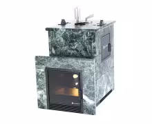 Дровяная печь EASYSTEAM Анапа М2 сталь AISI 430 подготовка под ГГУ змеевик