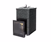 Дровяная печь EASYSTEAM Южная 9, сталь AISI 321 пироксенит