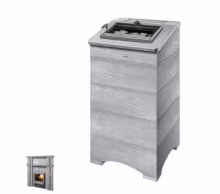 Дровяная печь 27 кВт Туликиви Classic, 1590мм, дверца сверху, портал Р4