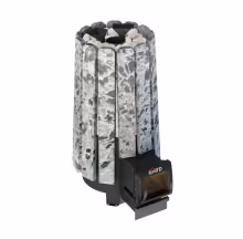Дровяная банная печь ГриллД Cometa Vega 180 Long Stone (Серпентинит)