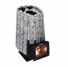 Дровяная банная печь ГриллД Cometa Vega 350 Short Window Max Stone Pro (Серпентинит)