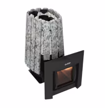 Дровяная банная печь ГриллД Cometa Vega 350 Window Max Stone Pro (Серпентинит)