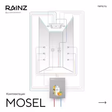 Вертикальный душ впечатлений Rainz MOSEL