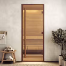 Дверь для хамам Doorwood АРТ Wood 41 Бронза 600х2000 мм