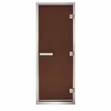 Дверь для хаммам Maestro Woods Арабика бронза матовая (серый) 800х2100 правая