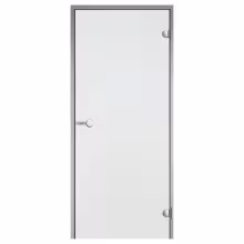 Дверь для хамам стеклянная Harvia Alu 900х1900 прозрачный (алюминий)