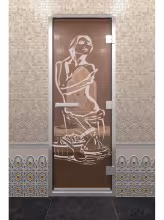 Дверь для хамам Doorwood "Хамам Искушение Бронза" 700х1900 мм