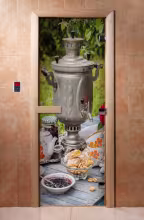 Дверь для бани и сауны Doorwood с фотопечатью A077 700х1900 мм