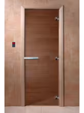 Дверь для бани и сауны Doorwood "Бронза"