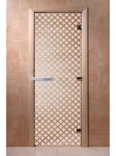 Дверь для бани и сауны Doorwood "Мираж сатин" 800х1800 мм