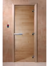 Дверь для бани и сауны Doorwood "Прозрачная"