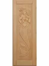 Дверь для бани и сауны Doorwood "Русалка" кавказская липа