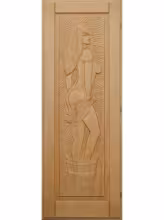 Дверь для бани и сауны Doorwood "Девушка" кавказская липа