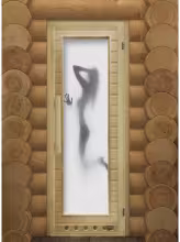 Дверь для бани и сауны Doorwood "Элит Люкс Искушение" с Фотопечатью