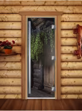 Дверь для бани и сауны Doorwood Престиж Фотопечать А002